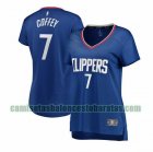 Camiseta Amir Coffey 7 Los Angeles Clippers icon edition Azul Mujer