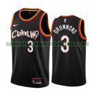 Camiseta Andre Drummond 3 Cleveland Cavaliers 2020-21 City Edition Negro Hombre