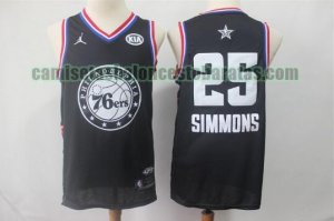 Camiseta Ben Simmons 25 All Star 2019 Negro Hombre
