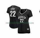 Camiseta Caris LeVert 22 Brooklyn Nets icon edition Negro Mujer