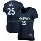 Camiseta Derrick Rose 25 Minnesota Timberwolves icon edition Armada Mujer