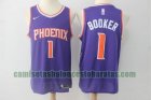 Camiseta Devin Booker 1 Phoenix Suns Baloncesto Púrpura Hombre