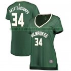 Camiseta Giannis Antetokounmpo 34 Milwaukee Bucks icon edition Verde Mujer