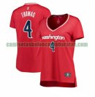 Camiseta Isaiah Thomas 4 Washington Wizards icon edition Rojo Mujer