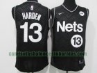 Camiseta James Harden 13 Brooklyn Nets Earned Edition Negro Hombre