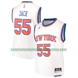 Camiseta Jarrett Jack 55 New York Knicks Home Replica Blanco Hombre