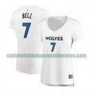 Camiseta Jordan Bell 7 Minnesota Timberwolves association edition Blanco Mujer