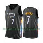 Camiseta Kevin Durant 7 Brooklyn Nets 2020-21 City Edition Negro Hombre