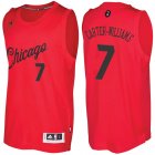 Camiseta NBA baloncesto Chicago Bulls Navidad 2016 Michael Carter Williams 7 Roja