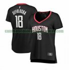 Camiseta Thabo Sefolosha 18 Houston Rockets statement edition Negro Mujer