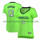 Camiseta Treveon Graham 12 Minnesota Timberwolves statement edition Verde Mujer