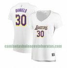 Camiseta Troy Daniels 30 Los Angeles Lakers association edition Blanco Mujer