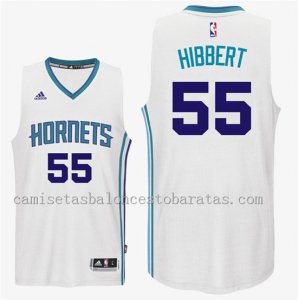 camiseta del charlotte hornets 2016-2017 roy hibbert 55 blanca