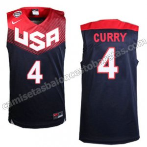 camisetas baloncesto stephen curry #4 nba usa 2014 negro