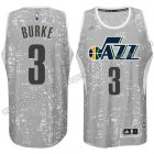 camisetas baloncesto trey burke #3 utah jazz luces gris