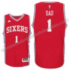 camisetas baloncesto dad logo 1 philadelphia 76ers 2016 roja