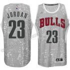 camiseta michael jordan #23 chicago bulls luces gris