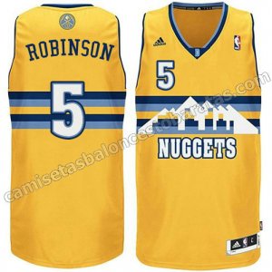 camiseta nate robinson #5 denver nuggets revolucion 30 amarillo