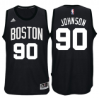 Camisa de baloncesto amir johnson 90 boston celtics moda negro