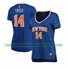 Camiseta Allonzo Trier 14 New York Knicks icon edition Azul Mujer