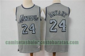 Camiseta BRYANT 24 Los Angeles Lakers Edición limitada retro Gris Hombre