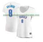 Camiseta Danilo Gallinari 8 Oklahoma City Thunder association edition Blanco Mujer
