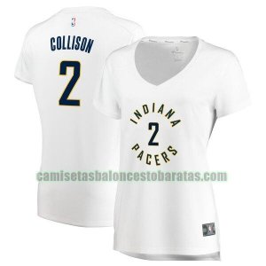 Camiseta Darren Collison 2 Indiana Pacers association edition Blanco Mujer