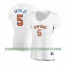 Camiseta Dennis Smith Jr. 5 New York Knicks association edition Blanco Mujer