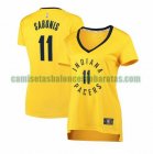 Camiseta Domantas Sabonis 11 Indiana Pacers statement edition Amarillo Mujer
