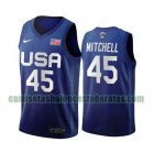 Camiseta Donovan Mitchell 45 USA 2020 USA Olimpicos 2020 azul Hombre