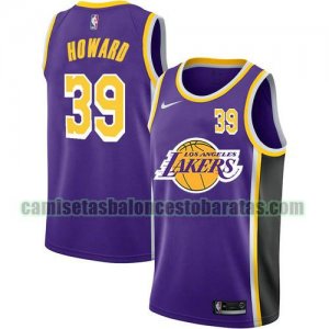 Camiseta Dwight Howard 39 Los Angeles Lakers 2020-21 City Edition Púrpura Hombre