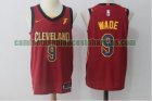 Camiseta Dwyane Wade 9 Cleveland Cavaliers Baloncesto rojo Hombre