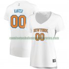 Camiseta Enes Kanter 0 New York Knicks association edition Blanco Mujer