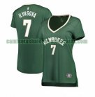 Camiseta Ersan Ilyasova 7 Milwaukee Bucks icon edition Verde Mujer