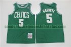 Camiseta GARNETT 5 Boston Celtics Edición retro 2007-2008 Verde Hombre