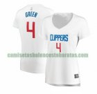 Camiseta JaMychal Green 4 Los Angeles Clippers association edition Blanco Mujer