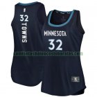 Camiseta Karl-Anthony 32 Minnesota Timberwolves clasico Armada Mujer