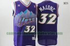 Camiseta Karl Malone 32 Utah Jazz Baloncesto Púrpura Hombre