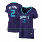 Camiseta Marvin Williams 2 Charlotte Hornets statement edition Púrpura Mujer