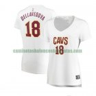 Camiseta Matthew Dellavedova 18 Cleveland Cavaliers association edition Blanco Mujer