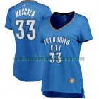 Camiseta Mike Muscala 33 Oklahoma City Thunder icon edition Azul Mujer