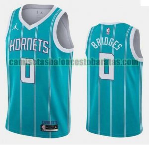 Camiseta Miles Bridges 0 Charlotte Hornets 2020-21 Jordan Brand Icon Edition Swingman azul Hombre
