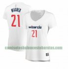Camiseta Moritz Wagner 21 Washington Wizards association edition Blanco Mujer
