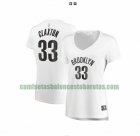 Camiseta Nicolas Claxton 33 Brooklyn Nets association edition Blanco Mujer