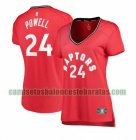 Camiseta Norman Powell 24 Toronto Raptors icon edition Rojo Mujer