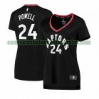 Camiseta Norman Powell 24 Toronto Raptors statement edition Negro Mujer