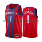 Camiseta Reggie Jackson 1 Detroit Pistons 2019-20 City Edition Rojo Hombre