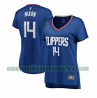 Camiseta Terance Mann 14 Los Angeles Clippers icon edition Azul Mujer