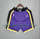 Pantalones Cortos Los Angeles Lakers Morado negro Hombre