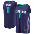 Camiseta Bismack Biyombo 11 Charlotte Hornets 2019 Púrpura Hombre